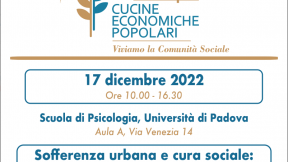 Incontro: Sofferenza urbana e cura sociale: traiettorie per generare contesti inclusivi, Padova, 17 dicembre 2022