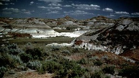 Striking image of the beautiful landscape of the Australian Dinosaur Park, a UNESCO World Heritage Site.