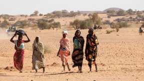 A group of women in Um Baru, North Darfur. 
