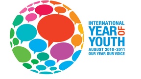 Logo ufficiale dell'Anno nNternazionale della Gioventù