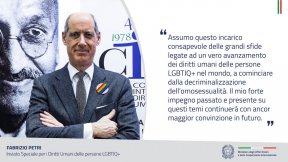 Il primo inviato speciale Italia per diritti LGBTQI+

