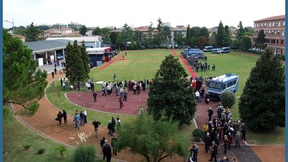 Panoramic view of the Police Head Quarters in Padua