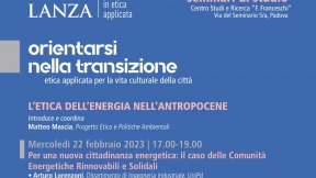 Fondazione Lanza: Seminario "Per una nuova cittadinanza energetica: il caso delle Comunità Energetiche Rinnovabili e Solidali (CERS)", 22 febbraio 2023