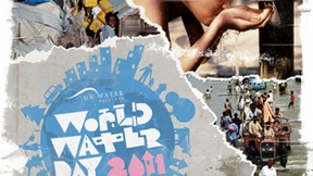 Poster delle Nazioni Unite per la Giornata mondiale dell'acqua "Water for Cities", 2011