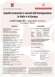 Locandina Aspetti economici e sociali dell’immigrazione in Italia e in Europa, 2011
