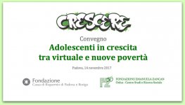 Locandina convegno "Adolescenti in crescita tra virtuale e nuove povertà"
