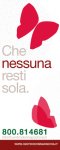 Logo iniziativa "Che nessuna resti sola", Padova, 2014