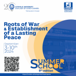 Summer school Roots of War & Establishment of a Lasting Peace, 3-10 settembre 2024