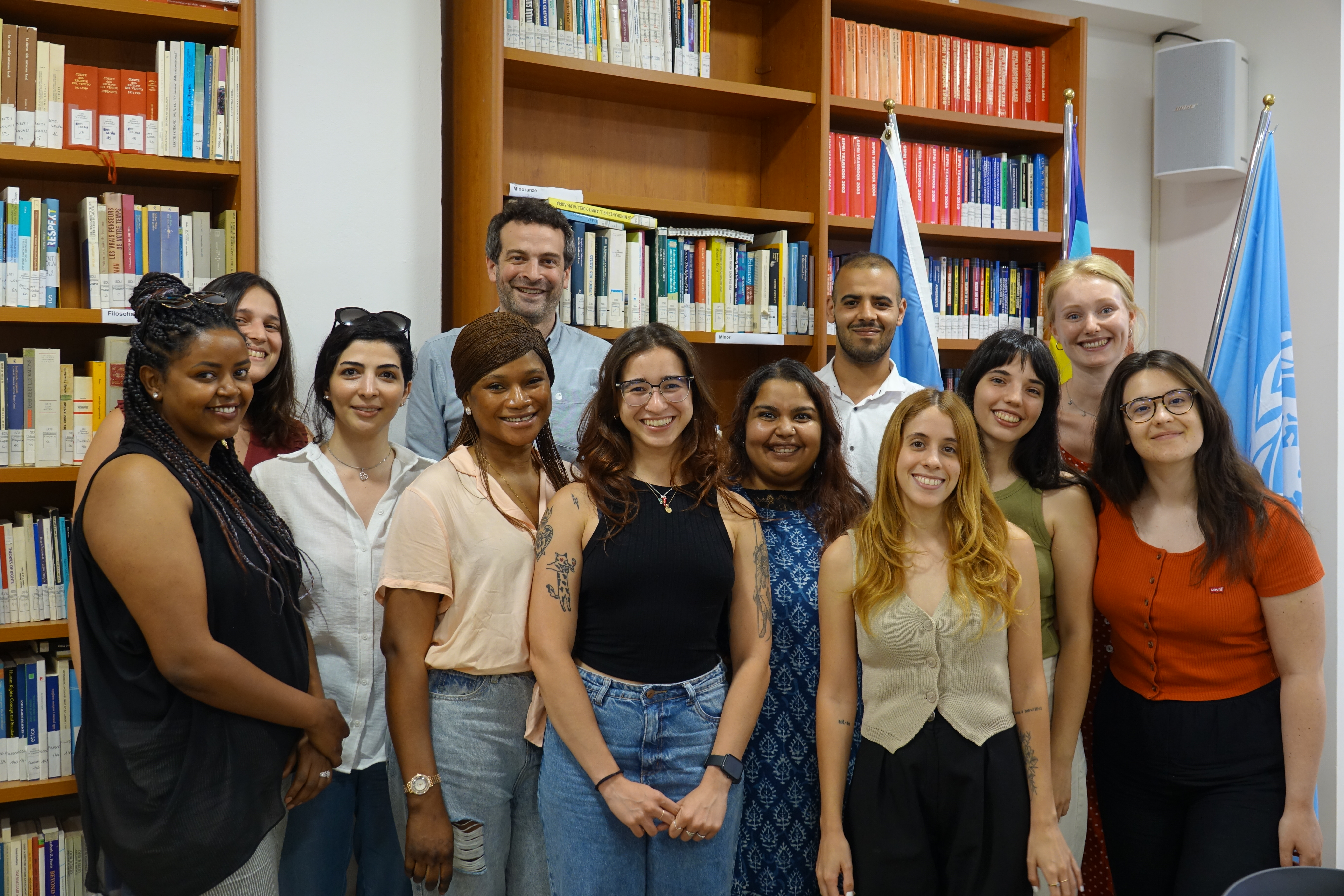 From left to right: Luwam Mebrahtu Gebrehwet, Eleonora Piti, Sara Farasat Isabela, Mariama Jarju, Antoine Meyer (Coordinator & Supervisor), Isabela Gois Duarte, Anurada Sen, Alaa Douab, Thayna Ferreira Malta, Francesca Cristiano