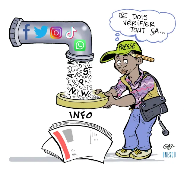 UNESCO and Cartooning for Peace, Glez (Burkina Faso)