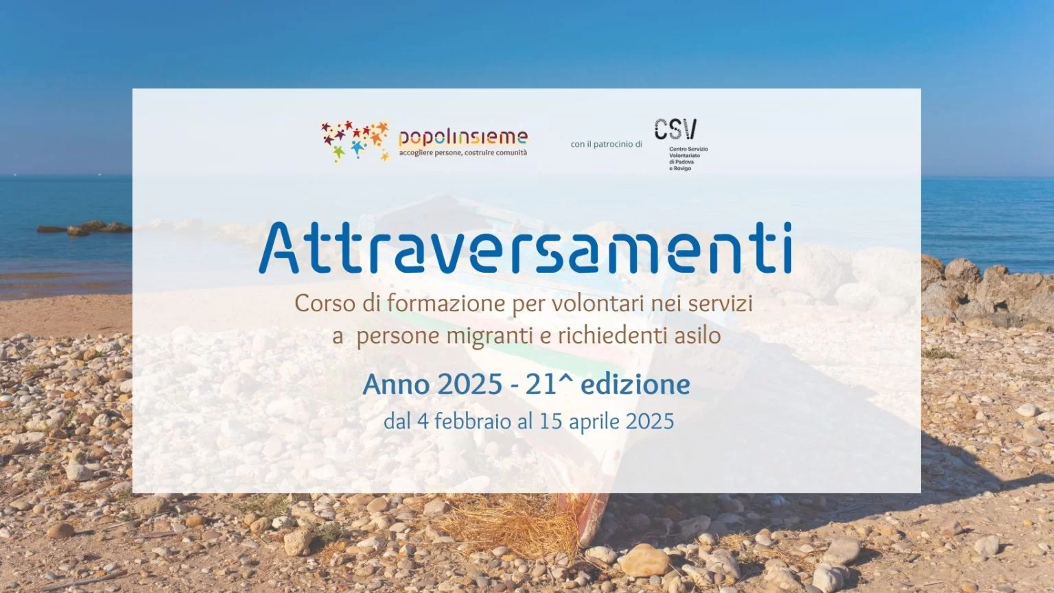 Locandina Popoli Insieme progetto Atraversamenti