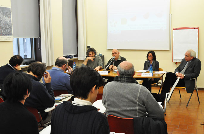 Seminario "Caschi bianchi oltre le vendette", 6 marzo 2013, Centro diritti umani, Padova