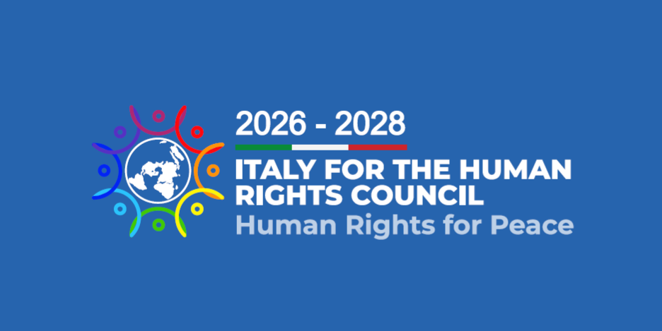 Candidatura dell’Italia al Consiglio Diritti Umani, 2026-2028, logo