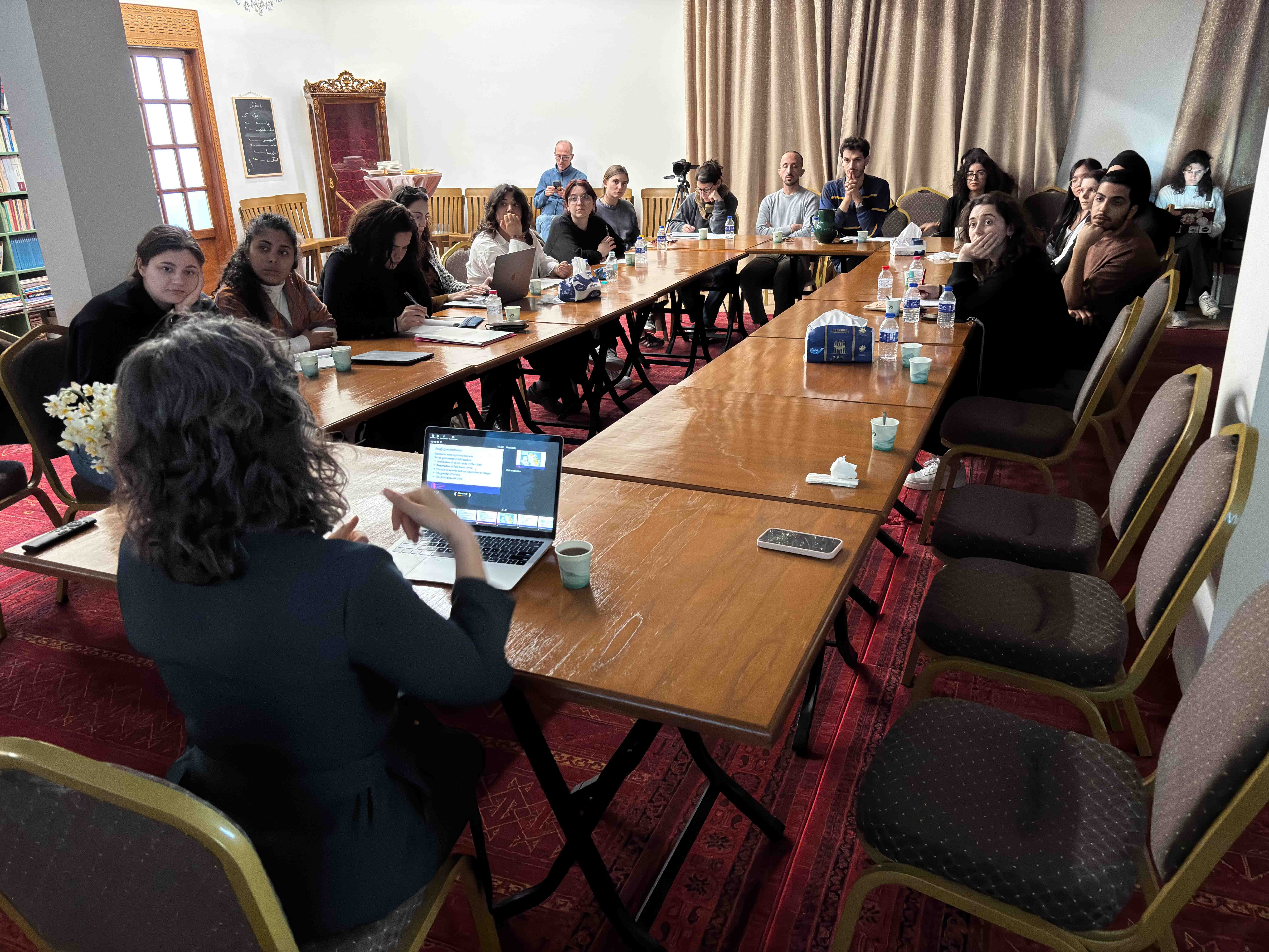 Meeting with Choman Hardi at the Hardi Cultural Center, Sulaymaniyah