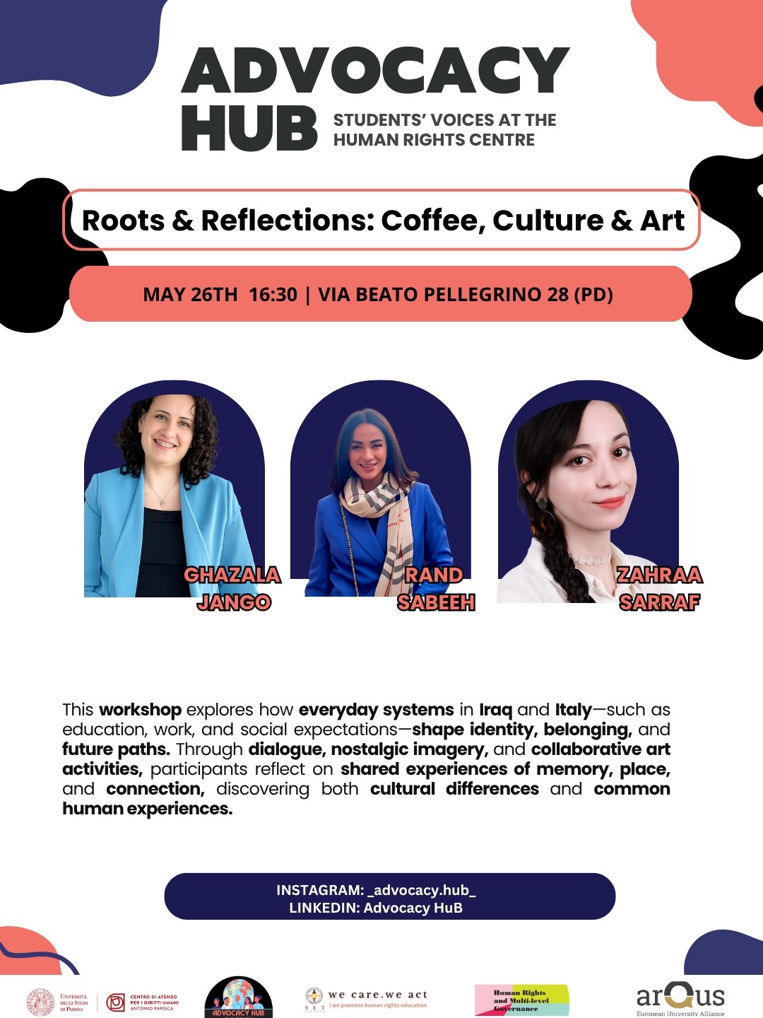 Workshop "Roots & Reflections: Coffee, Culture and Art", 26 maggio 2026