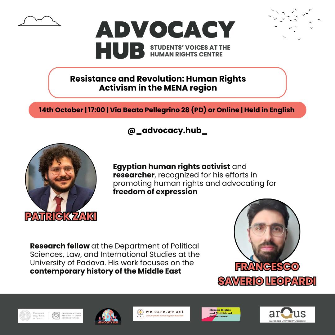 Advovacy Hub, Resistance and Revolution: Human Rights Activism in the MENA Region, 14 ottobre 2024