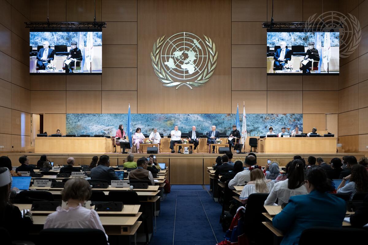 A wide view of the informal high‑level discussion held to commemorate the twentieth anniversary of the Human Rights Council.
