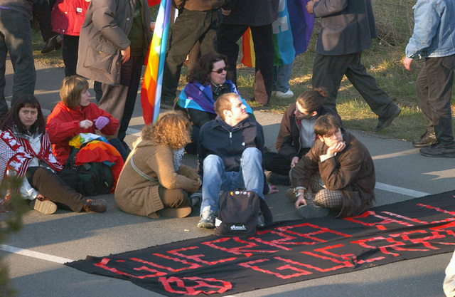 Antiwar protest in Aviano