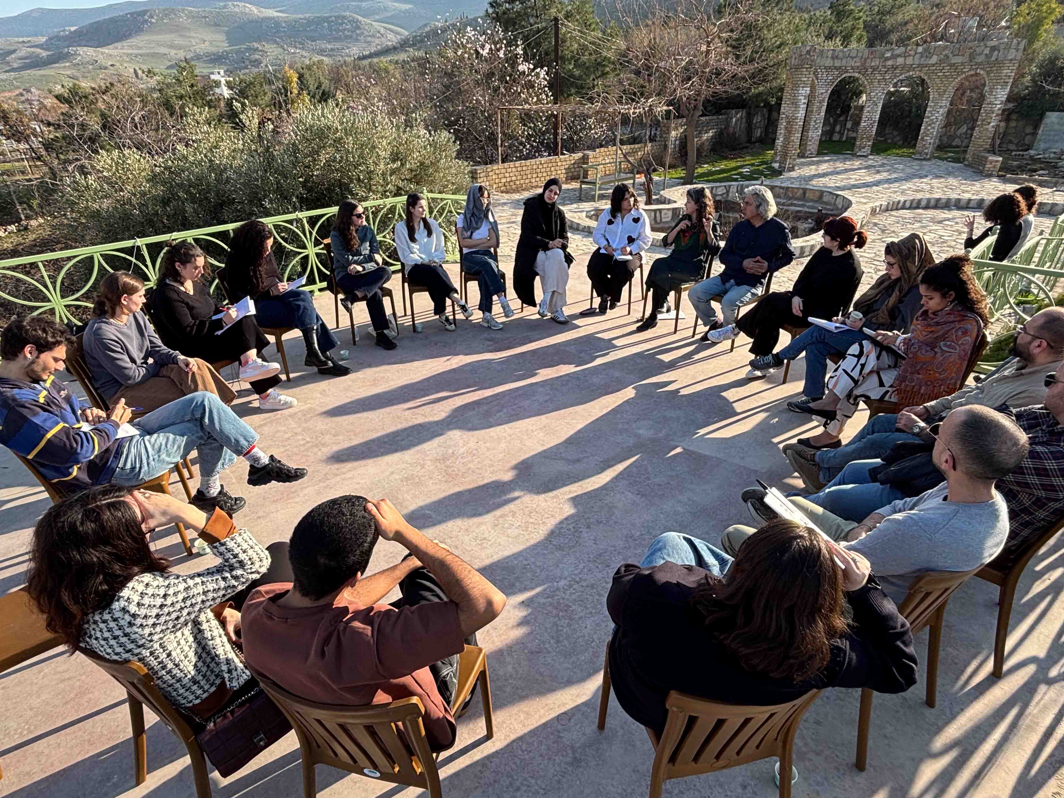 Meeting with Choman Hardi at the Hardi Cultural Center, Sulaymaniyah