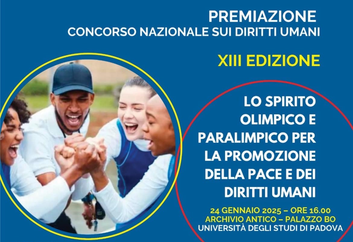 Locandina Premiazione Concorso Nazionale sui Diritti Umani XIII Edizione