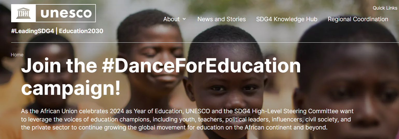 2024 UNESCO's #DanceForEducation campaign