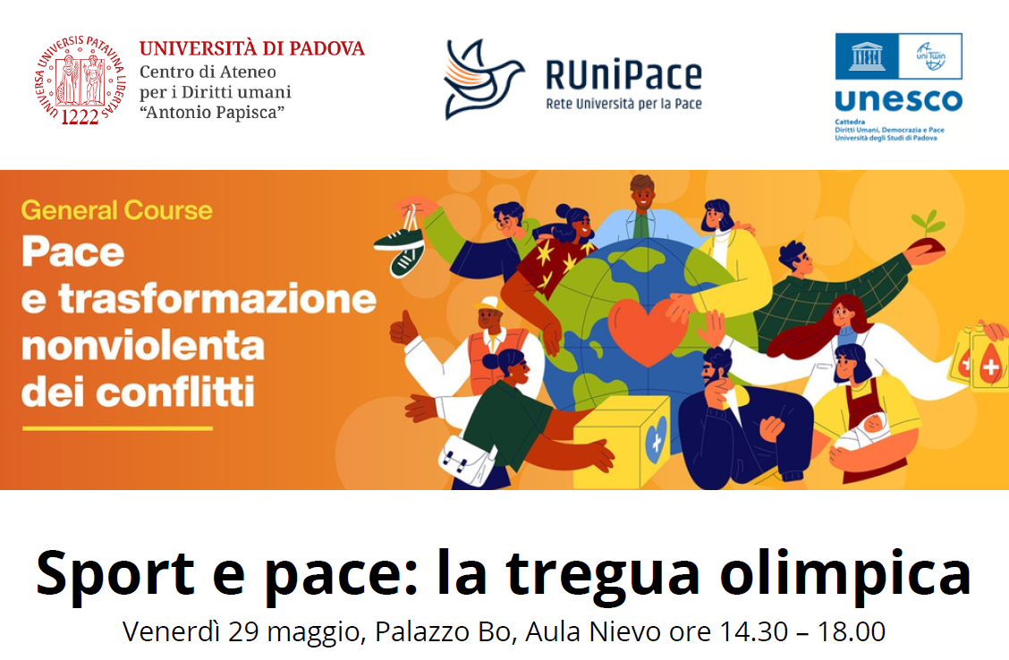 Sport e pace: la tregua olimpica, Universit&agrave; di Padova, 29 maggio 2026