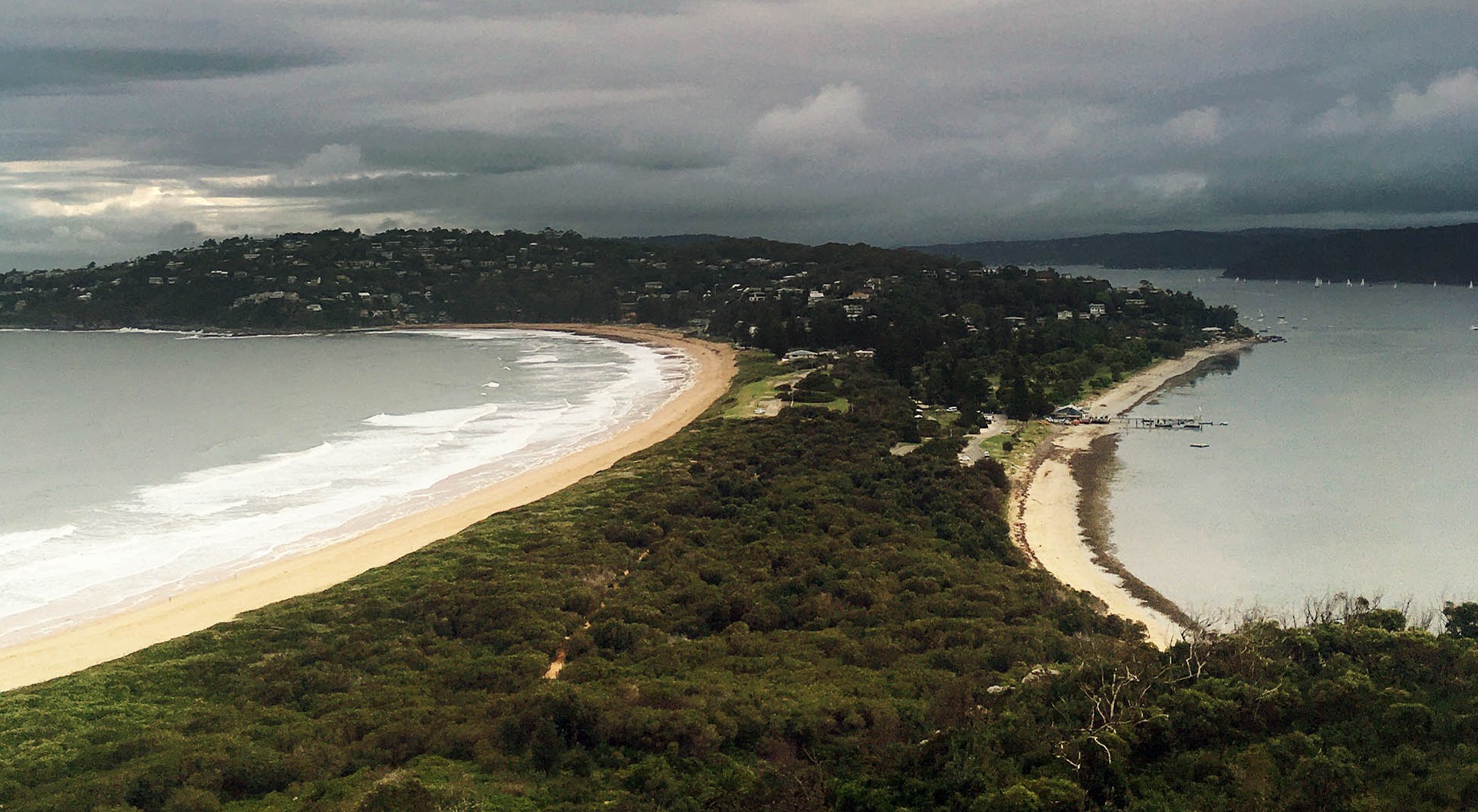 Ku-ring-gai Chase National Park, Australia. In February 2020 extraordinary flooding caused damage and evacuations in New South Wales, Australia.