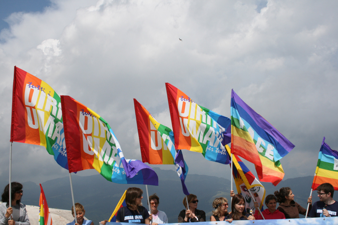 Il Centro diritti umani sul Monte Verena, Altopiano di Asiago (Vicenza, 8 agosto 2008)