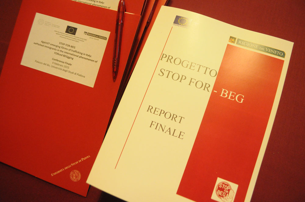 Final Conference of the European Project "Stop for-beg" - 4th of february, Aula Magna Galileo Galilei, University of Padua