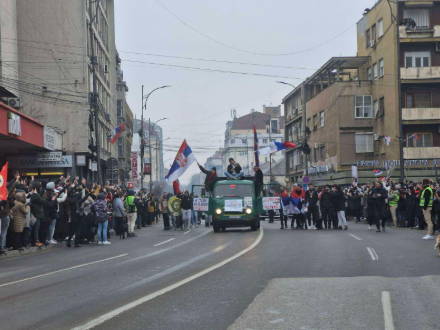 Protest in Belgrade, Serbia