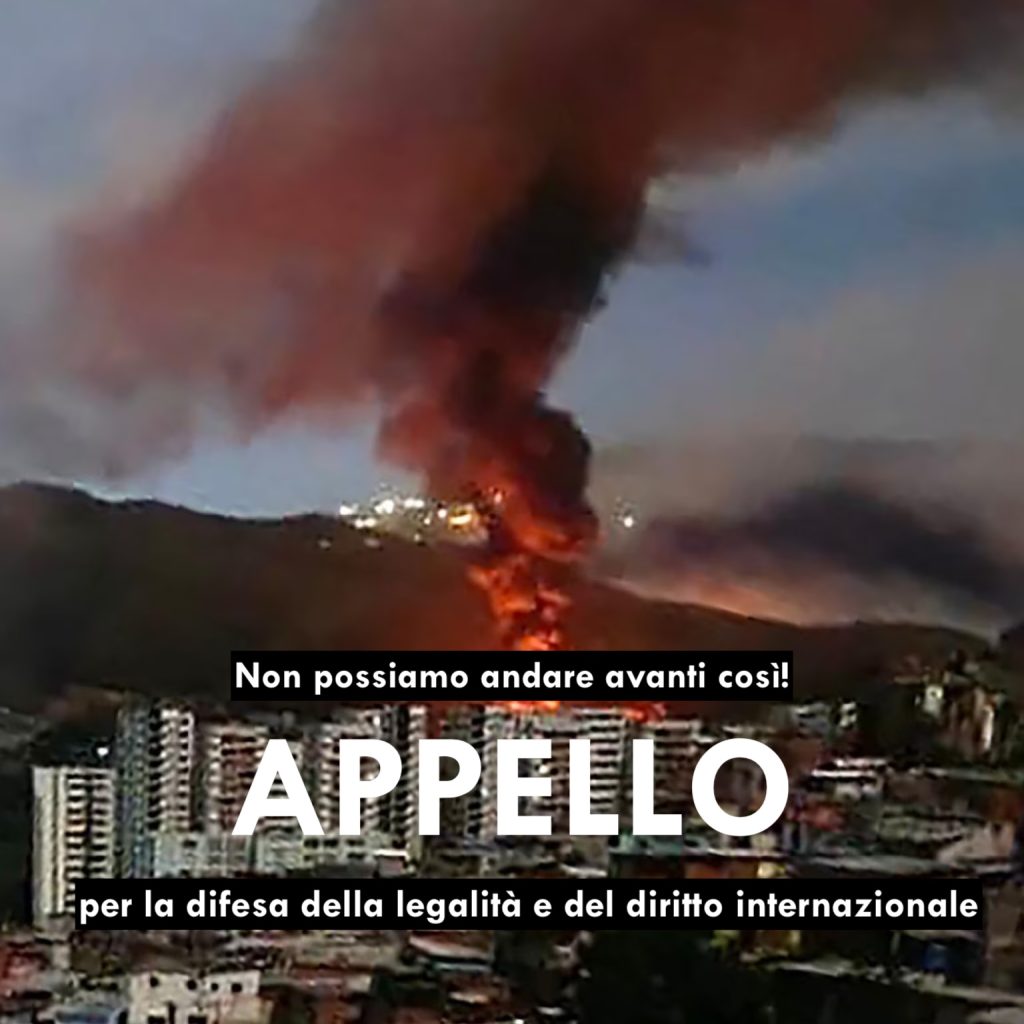 Appello per la difesa della legalit&agrave; e del diritto internazionale