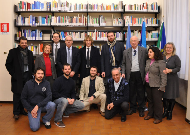 Pavel Nedved, già Pallone d'oro nel 2003, al Centro diritti umani dell'Università di Padova (15 febbraio 2011)