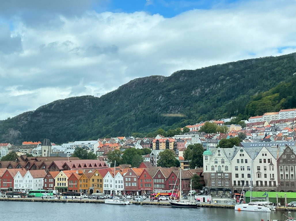 Vista del centro di Bergen, dall’ufficio HK-Dir - foto scattata dall’Autrice