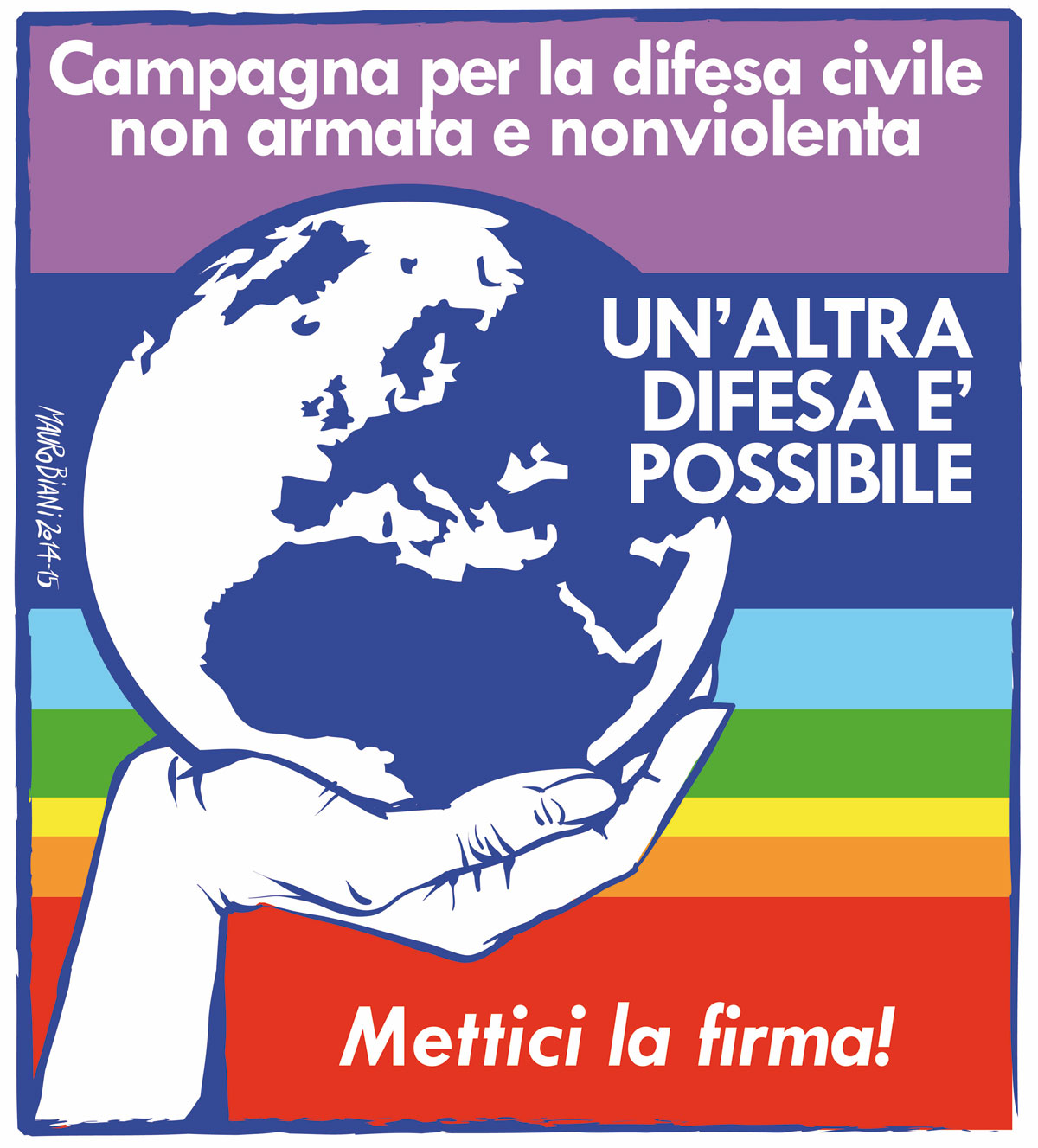 Logo della Campagna per la difesa civile non armata e nonviolenta