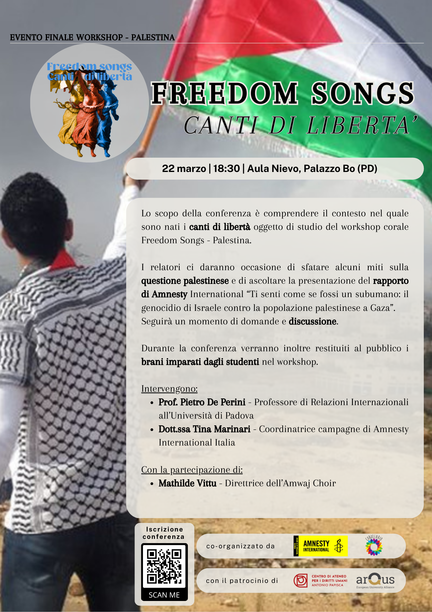 Freedom songs, locandina